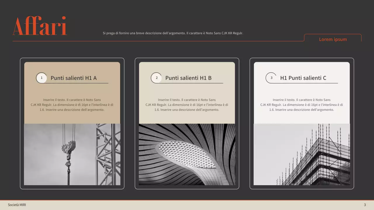 Accenti di colore arancione con marrone e beige Semplice scheda di valutazione