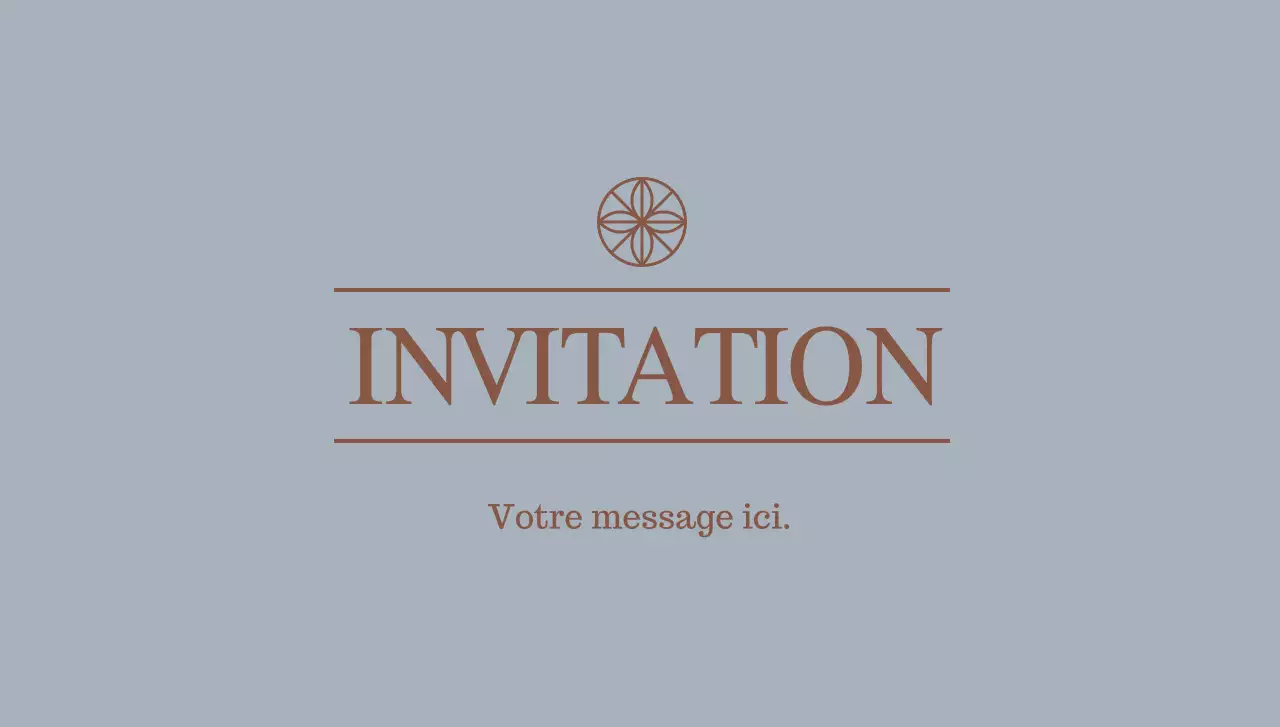 Enveloppe de carte postale d'invitation simple avec texte et logo floral illustration linéaire
