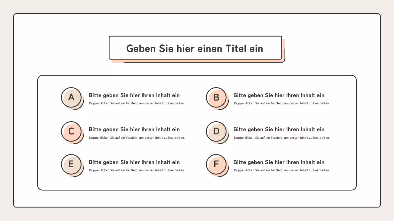 Pädagogisch mit Punktformen in Rosa und Beige