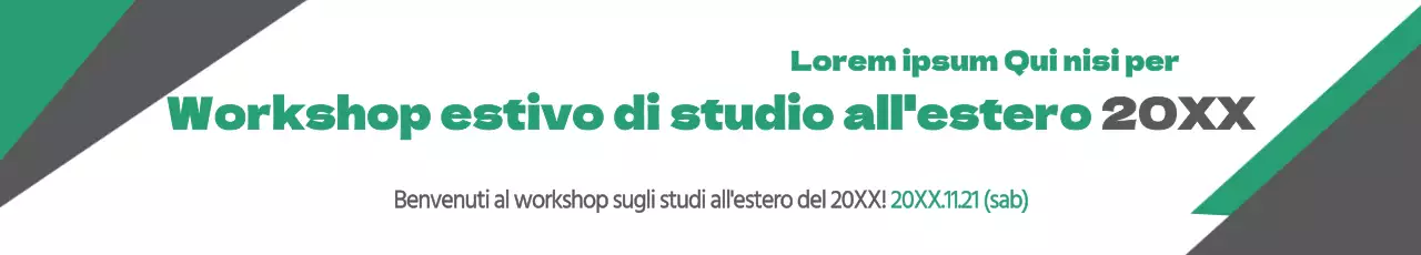 Studio estivo all'estero