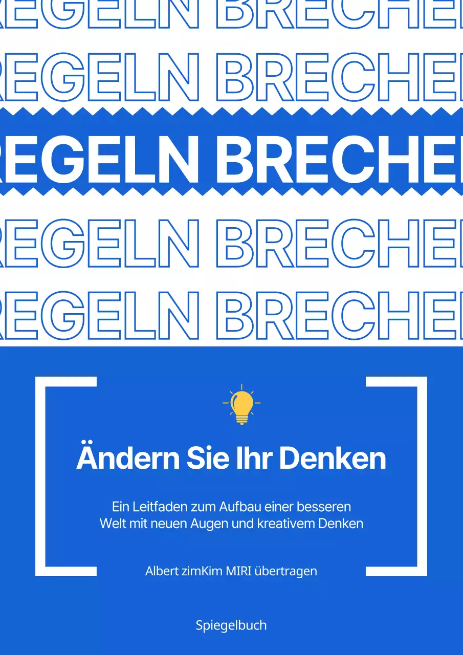 Ein Selbsthilfebuch mit trendigen blauen und weißen Textakzenten