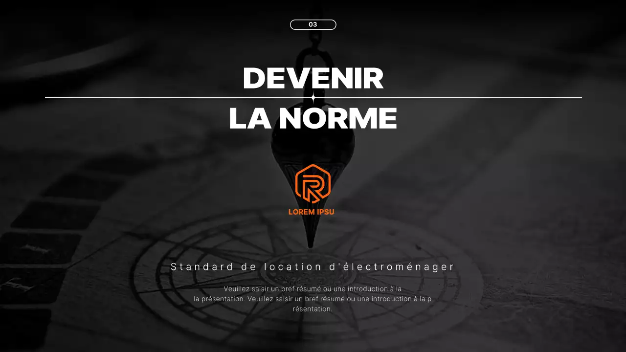 Proposition de service de location d'appareils électroménagers avec des éléments orange