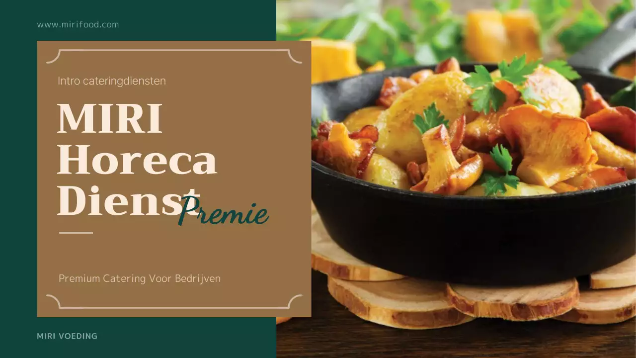 Introductie van de groen-bruine cateringservice