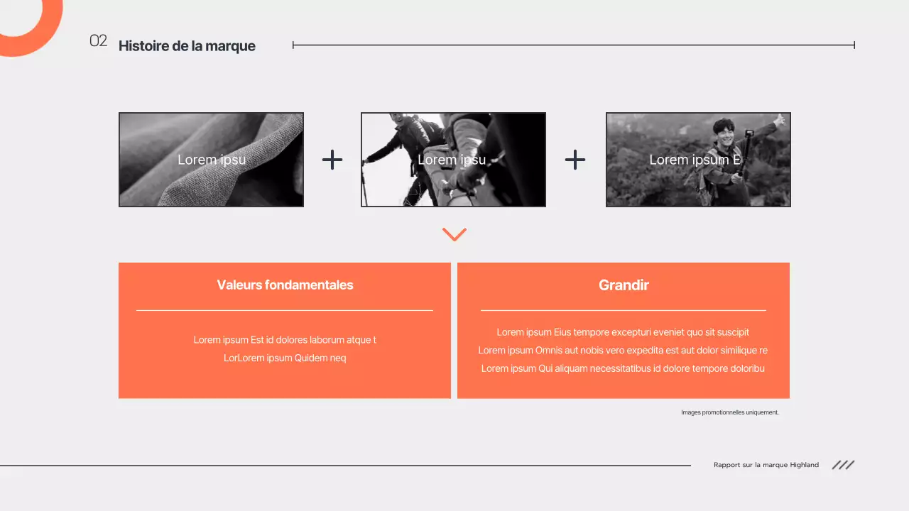 Rapport de stage soigné en orange marine