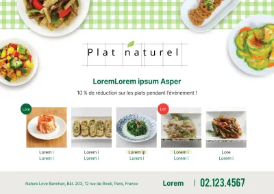 Plats d'accompagnement naturels