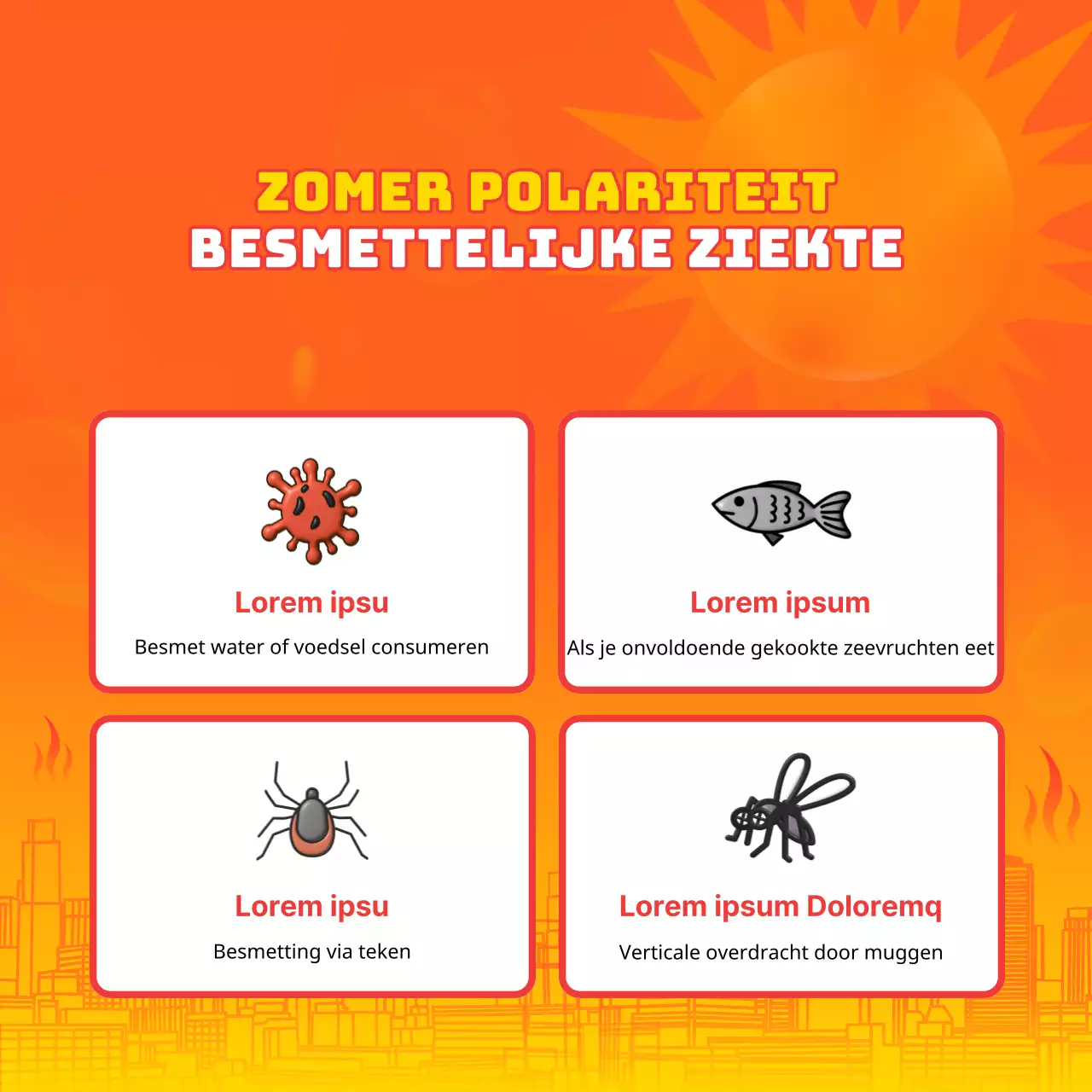 Het oranje en blauw van zomerse hittegolven Hoe om te gaan met de hitte Preventieve gezondheidstips uitgelegd