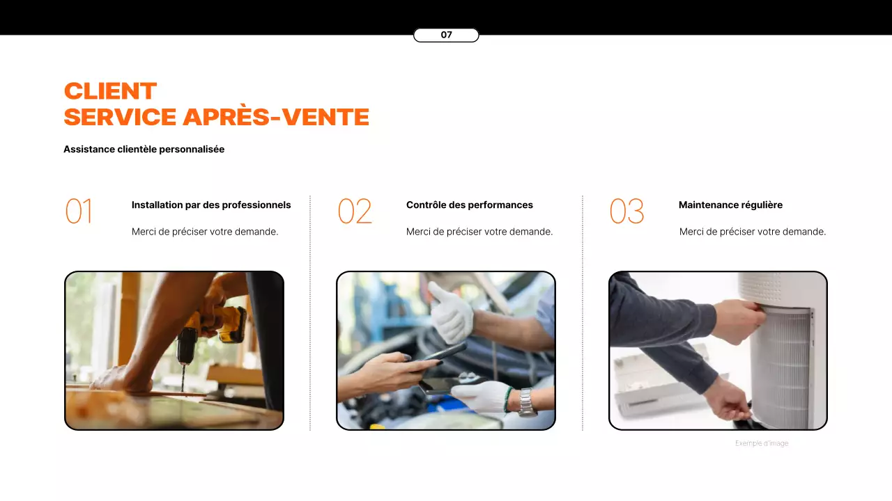 Proposition de service de location d'appareils électroménagers avec des éléments orange