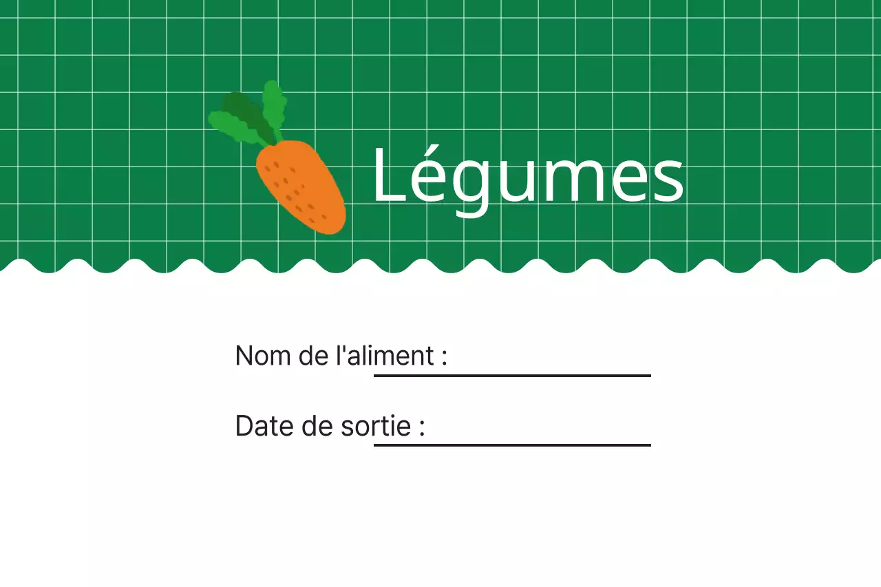 Pour les légumes