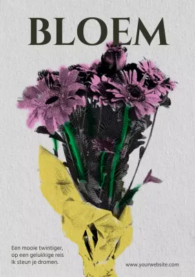 Een vintage boeket van roze en beige om het volwassen worden te vieren