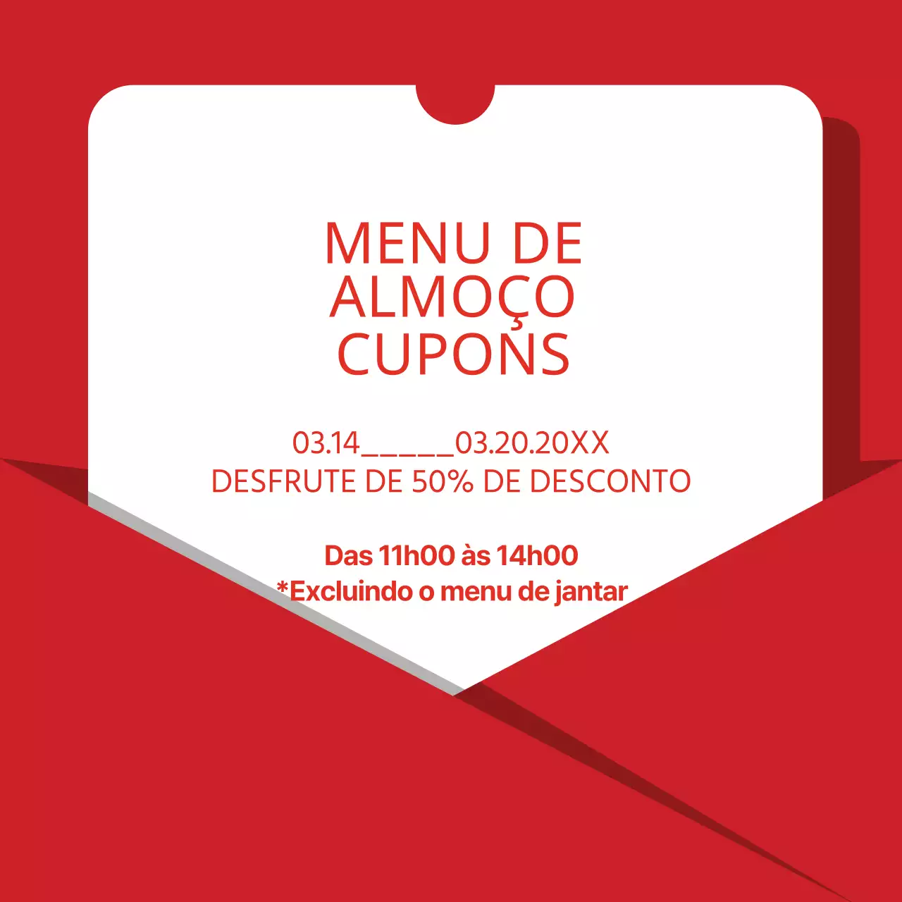 Cupões de restaurante