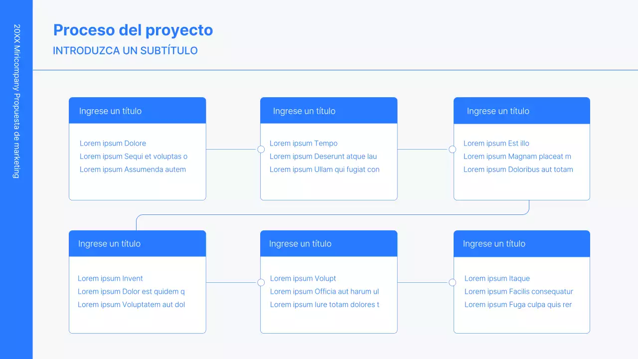 Kit de concepto empresarial con líneas azules, minimalistas y sencillas
