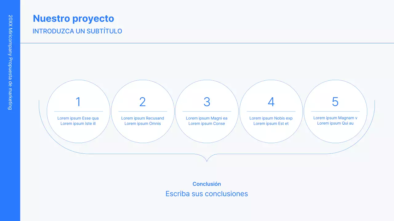 Kit de concepto empresarial con líneas azules, minimalistas y sencillas