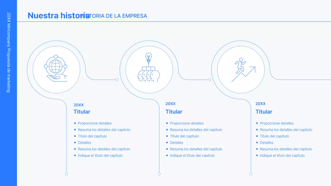 Kit de concepto empresarial con líneas azules, minimalistas y sencillas