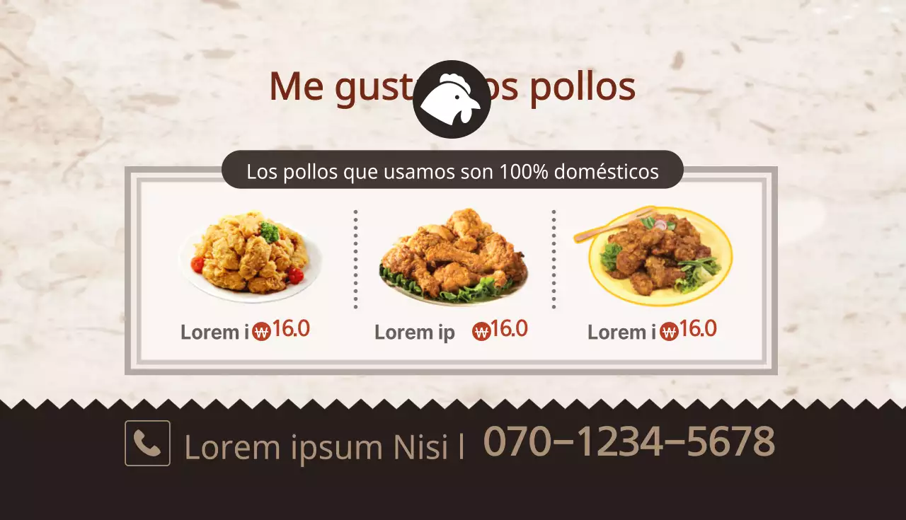 Me gusta el pollo