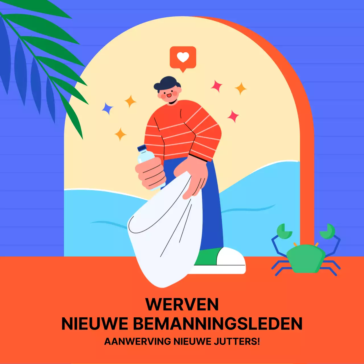 Blauwe en Rode Jutters Werving