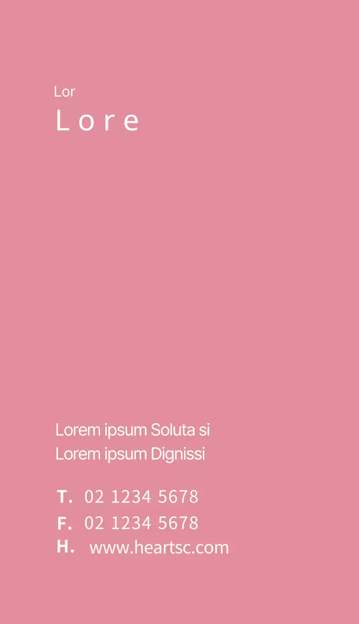 Carte de visite d'un hôpital de maternité avec illustration rose