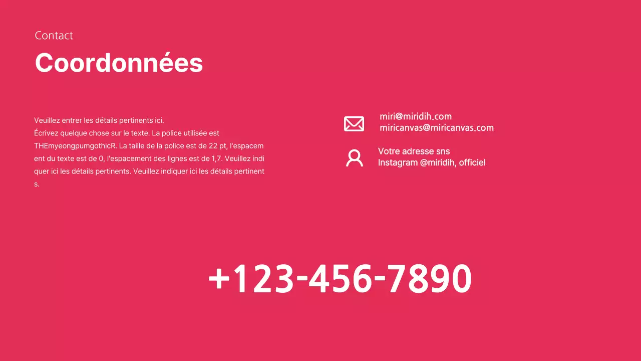 Présentations de base