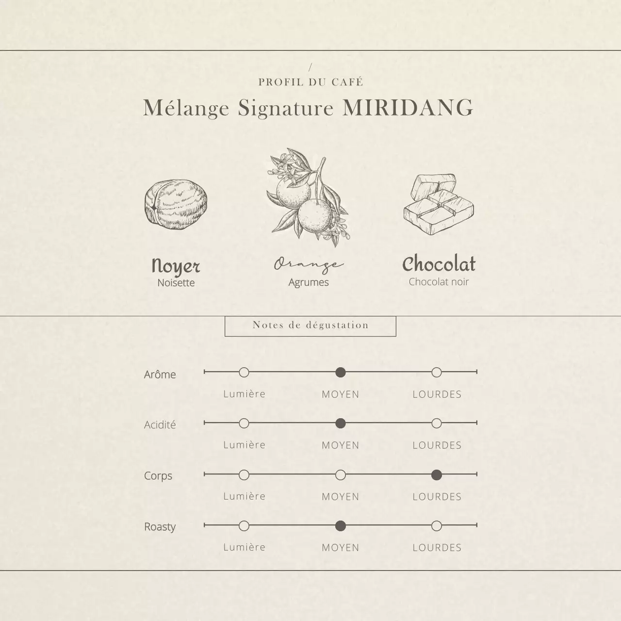 Grains de café en beige brun Photo Café vintage à Point