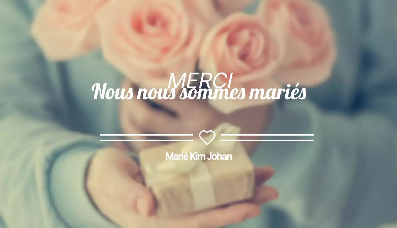 Nous sommes mariés