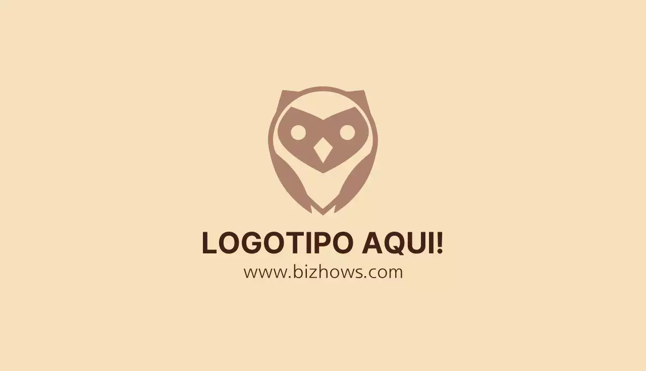 Cartão com o nome da coruja