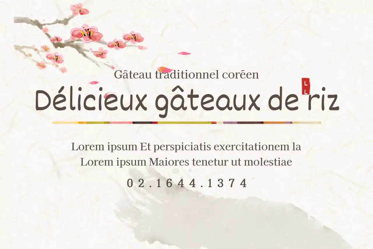 De délicieux gâteaux de riz