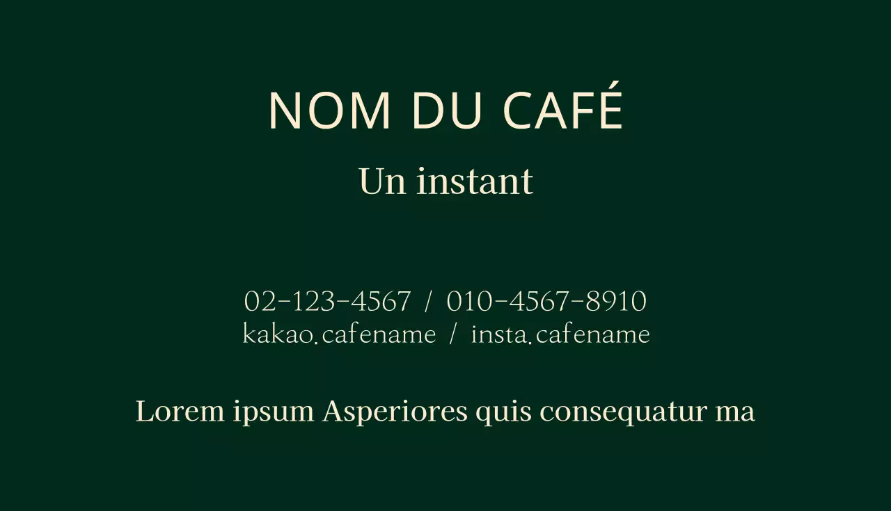 Nom du café