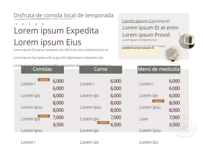 Local y de temporada