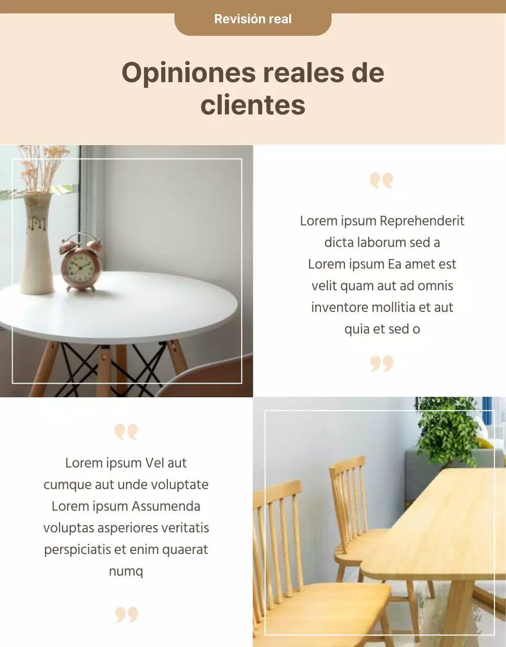 Interiores emocionales en marrón página de detalles