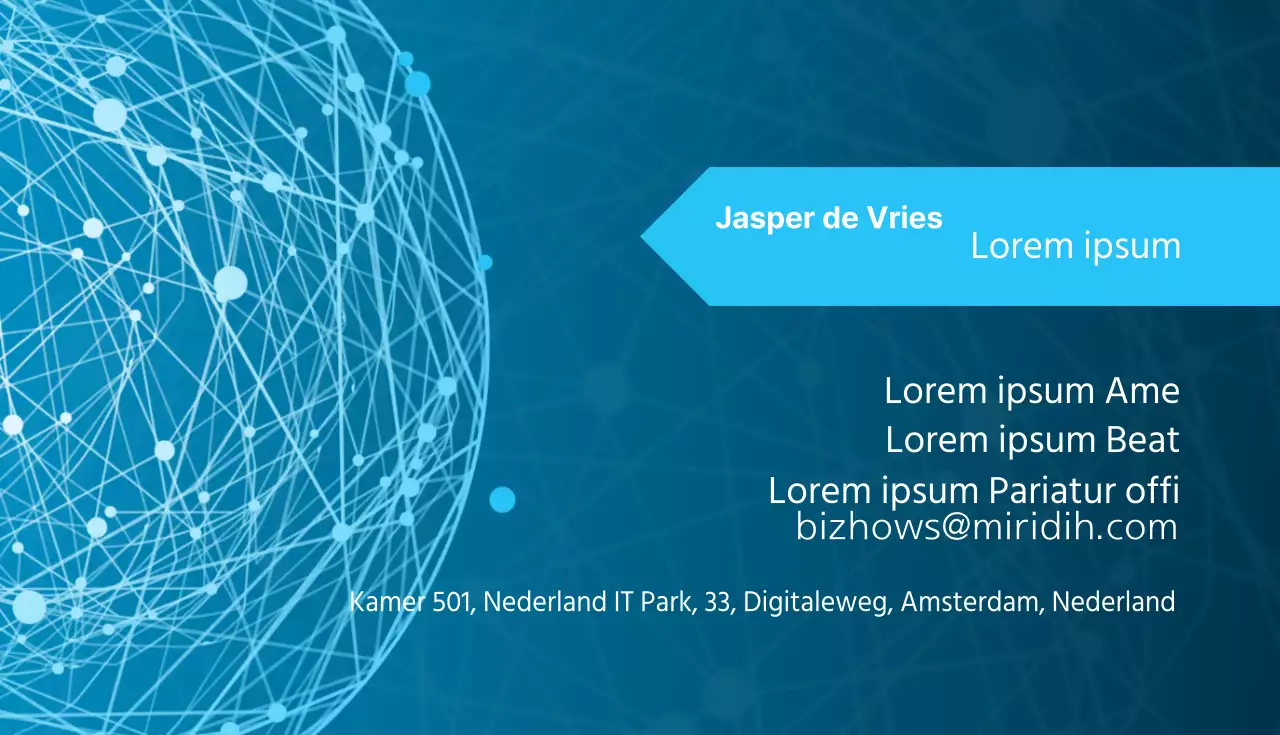 Zakelijke visitekaartjes