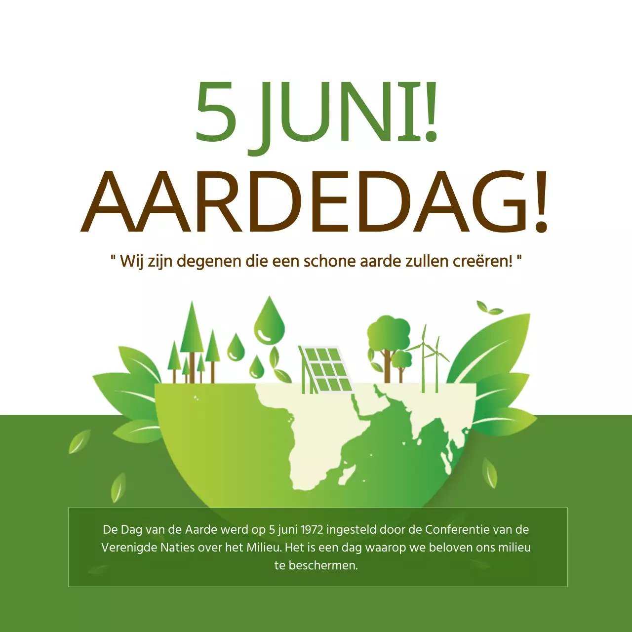Een gele en groene gids voor Earth Day