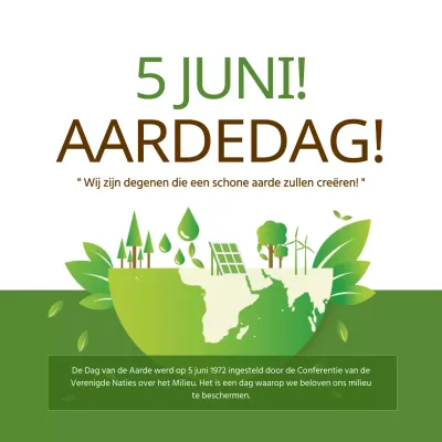 Een gele en groene gids voor Earth Day