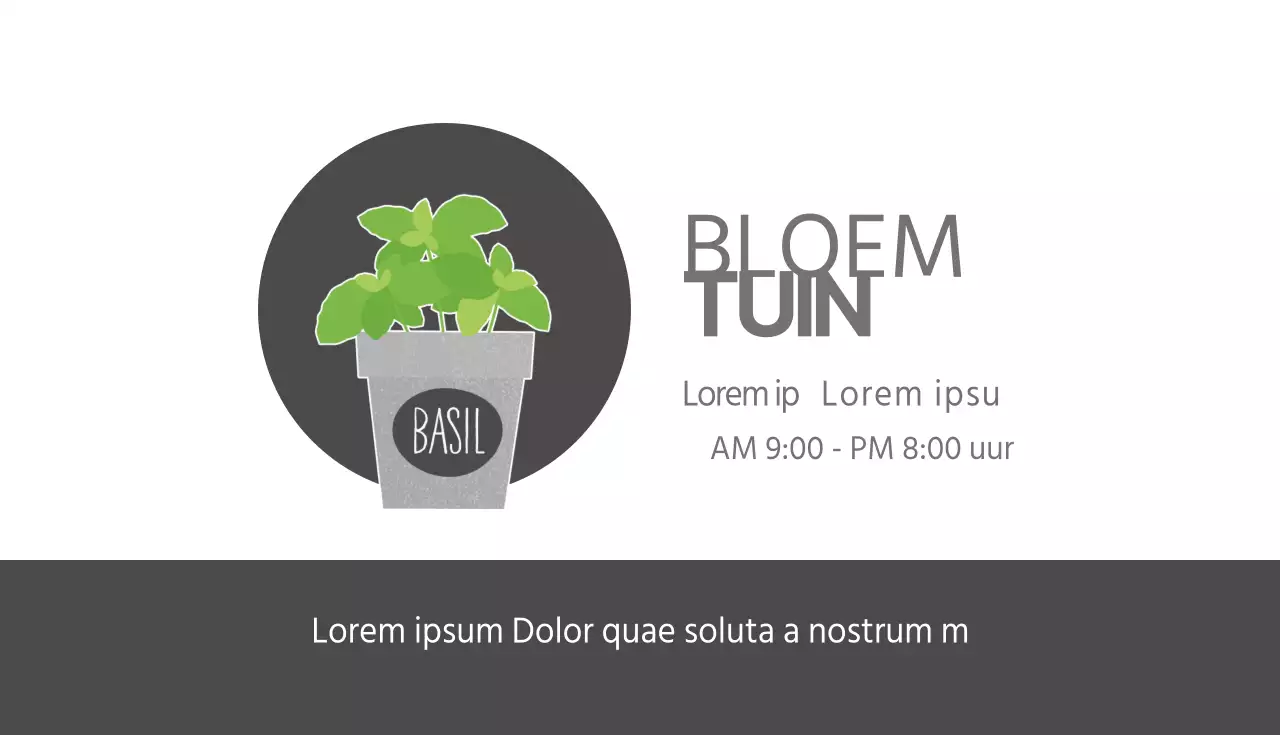 Kleine visitekaartjes voor bloemisten