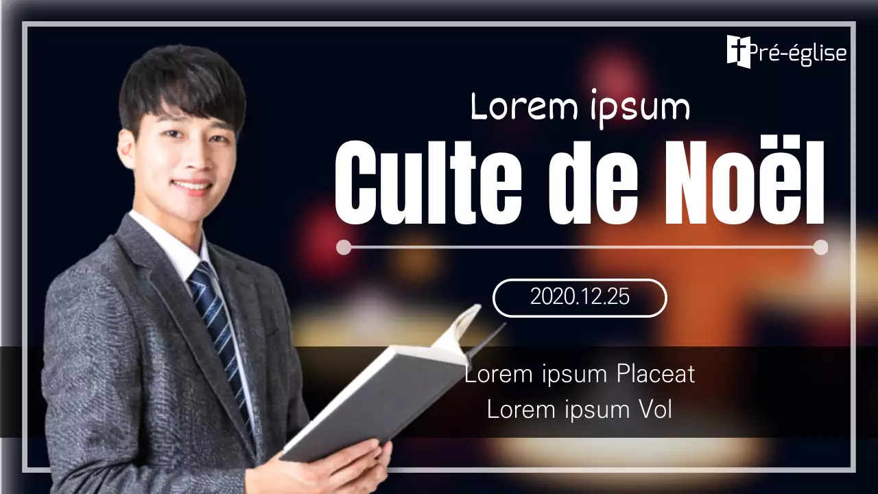 Un service de Noël sombre et propre