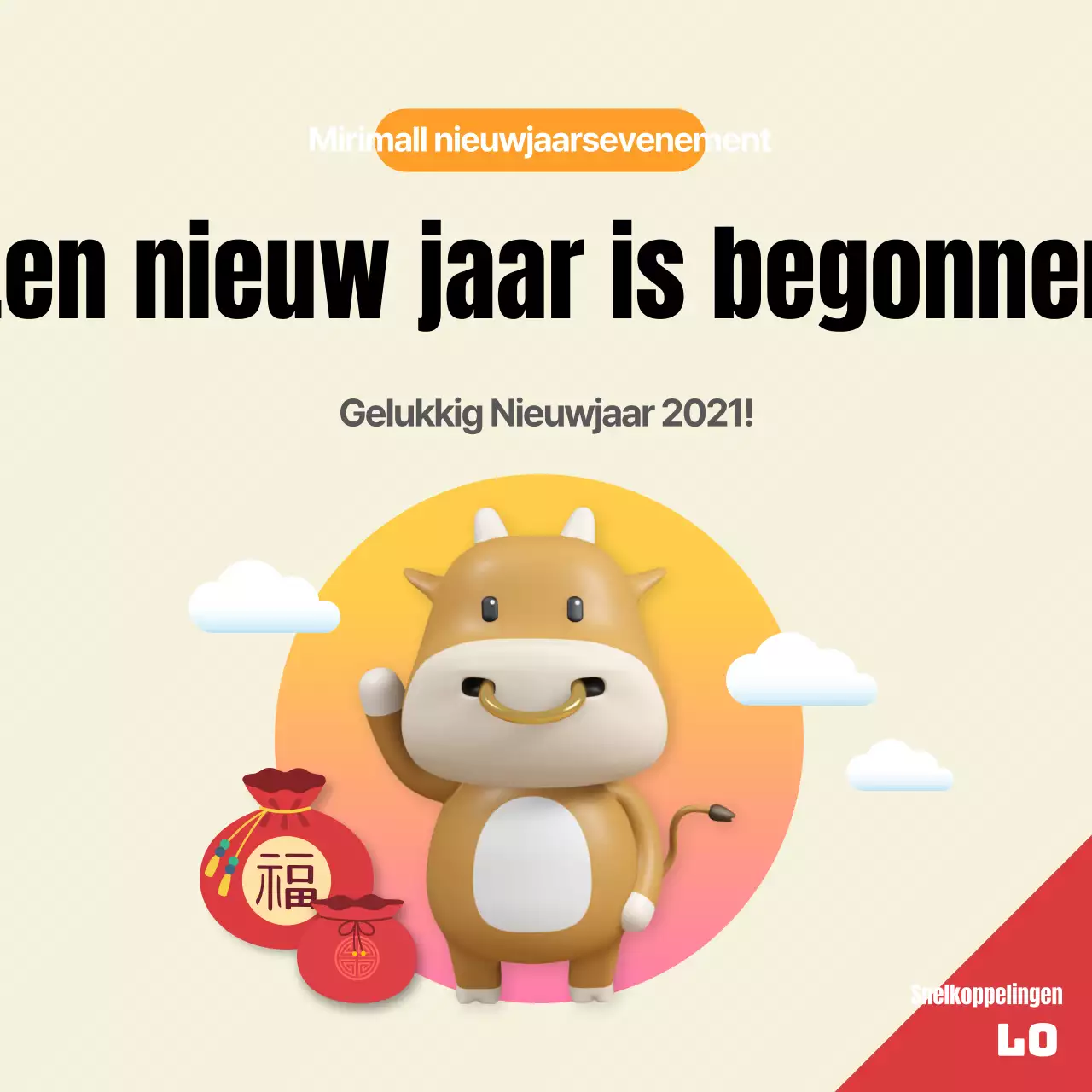 Gele Nette Nieuwjaar 2021 Gebeurtenissen