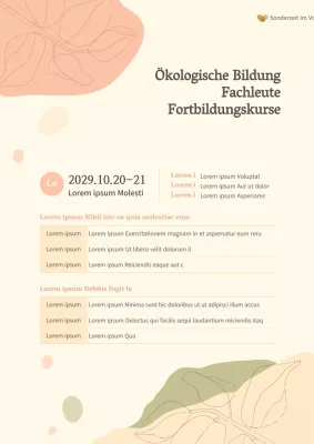 Beige Unterricht zum Thema Natur