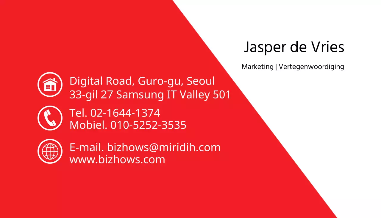 Zakelijke visitekaartjes