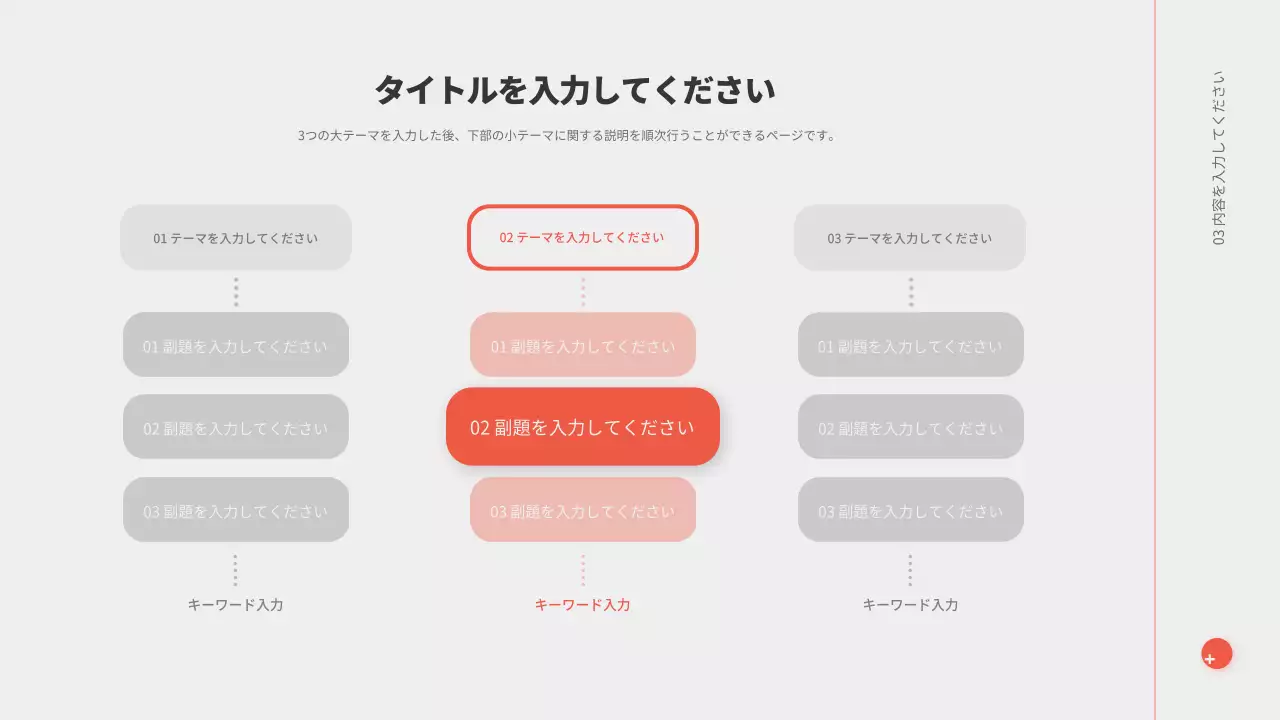 オレンジ シンプル プラン プレゼンテーション