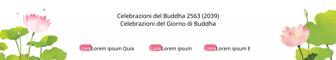 Striscione per la Giornata di Buddha