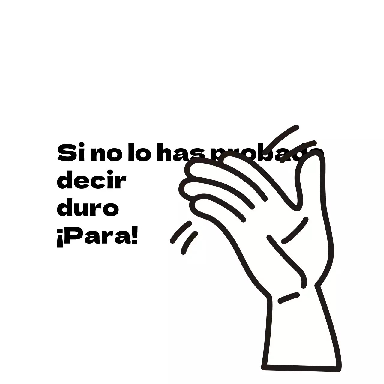 Blanco ilustración divertida promoción de alimentos