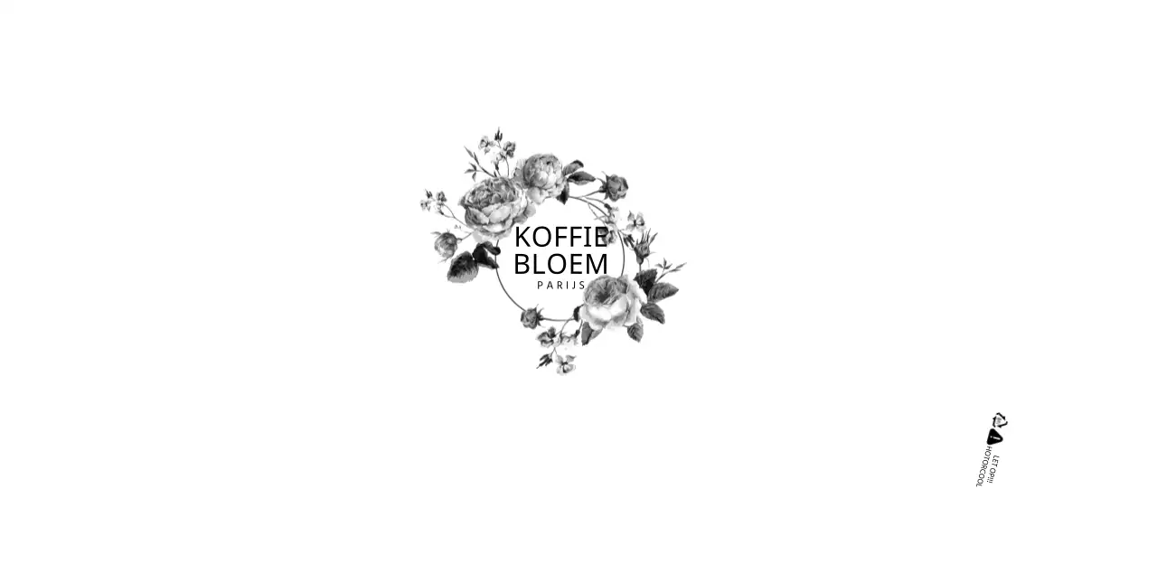 Bloemen illustratie cafe papier beker ontwerp