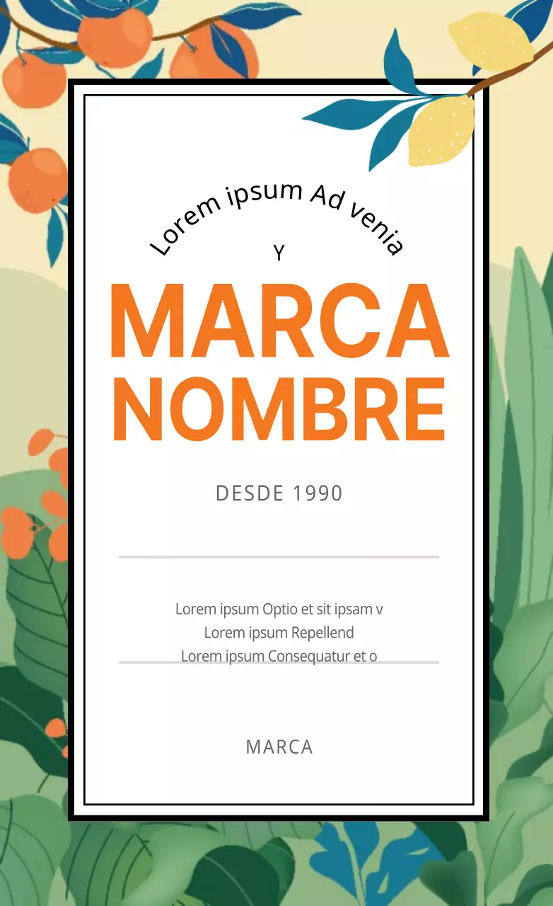 Pegatinas ilustradas de marca de lujo en color