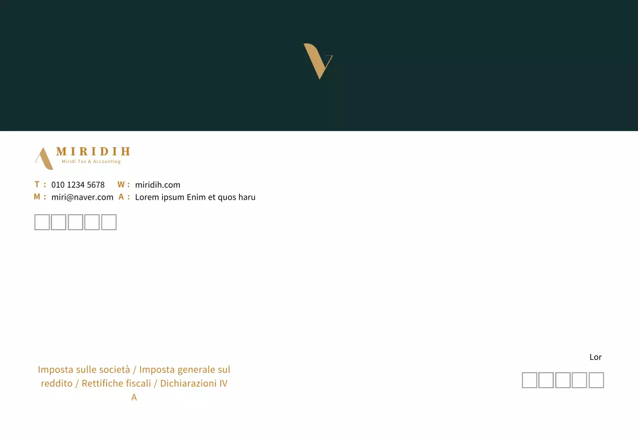 logo turchese scuro pulito business tax accounting