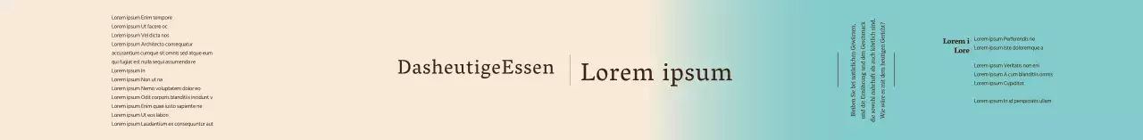 Elfenbeinfarbenes Millefeuille-Etikett mit Farbverlauf