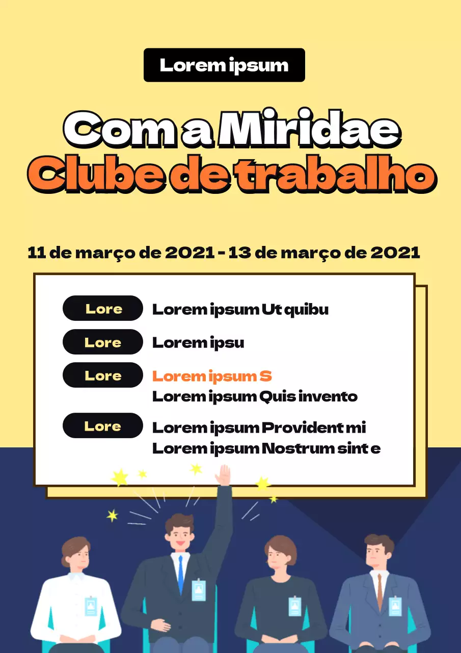Um guia limpo, amarelo e branco para os clubes de emprego universitários