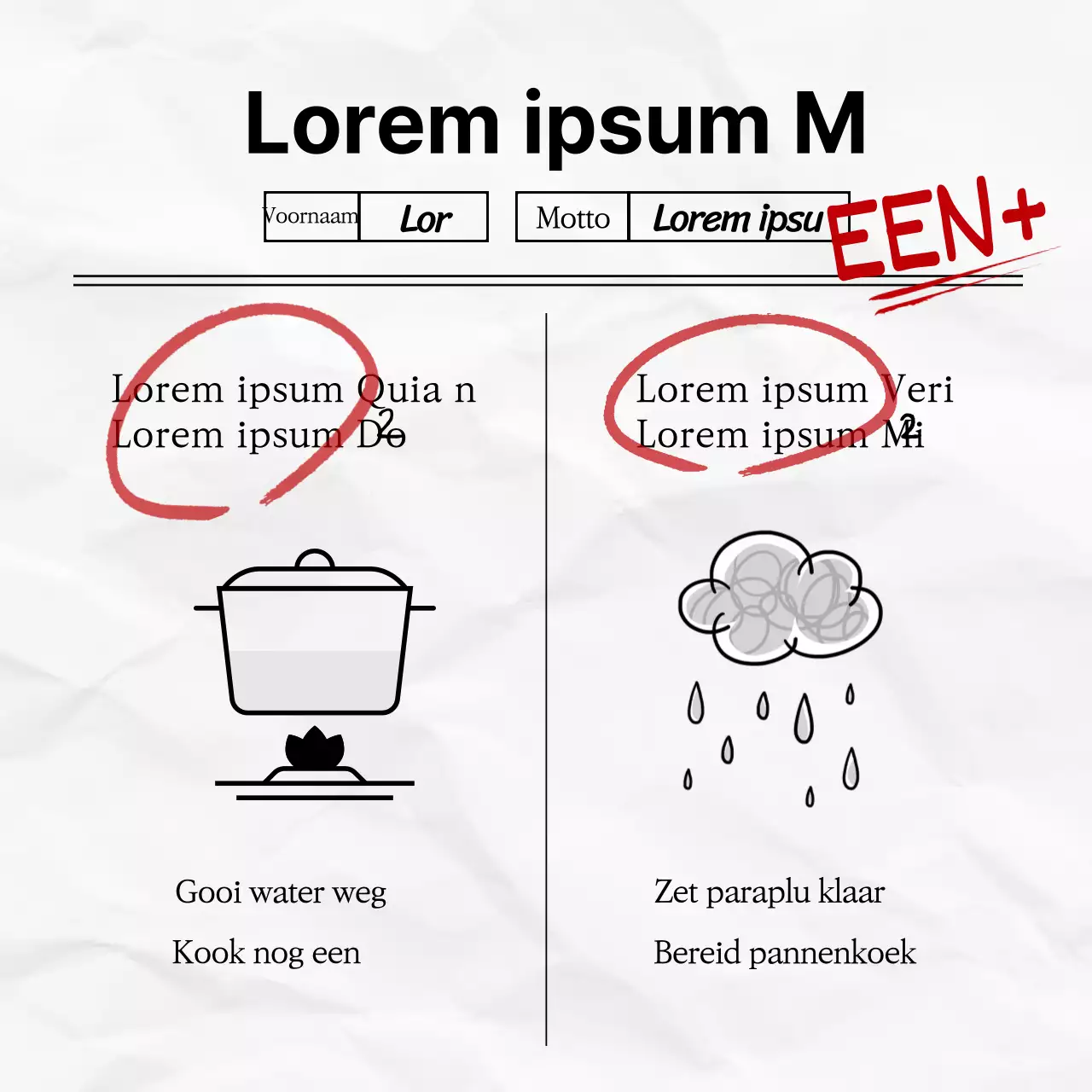 Testpapier Vragen op papier Conceptueel beoordelingsformaat banner