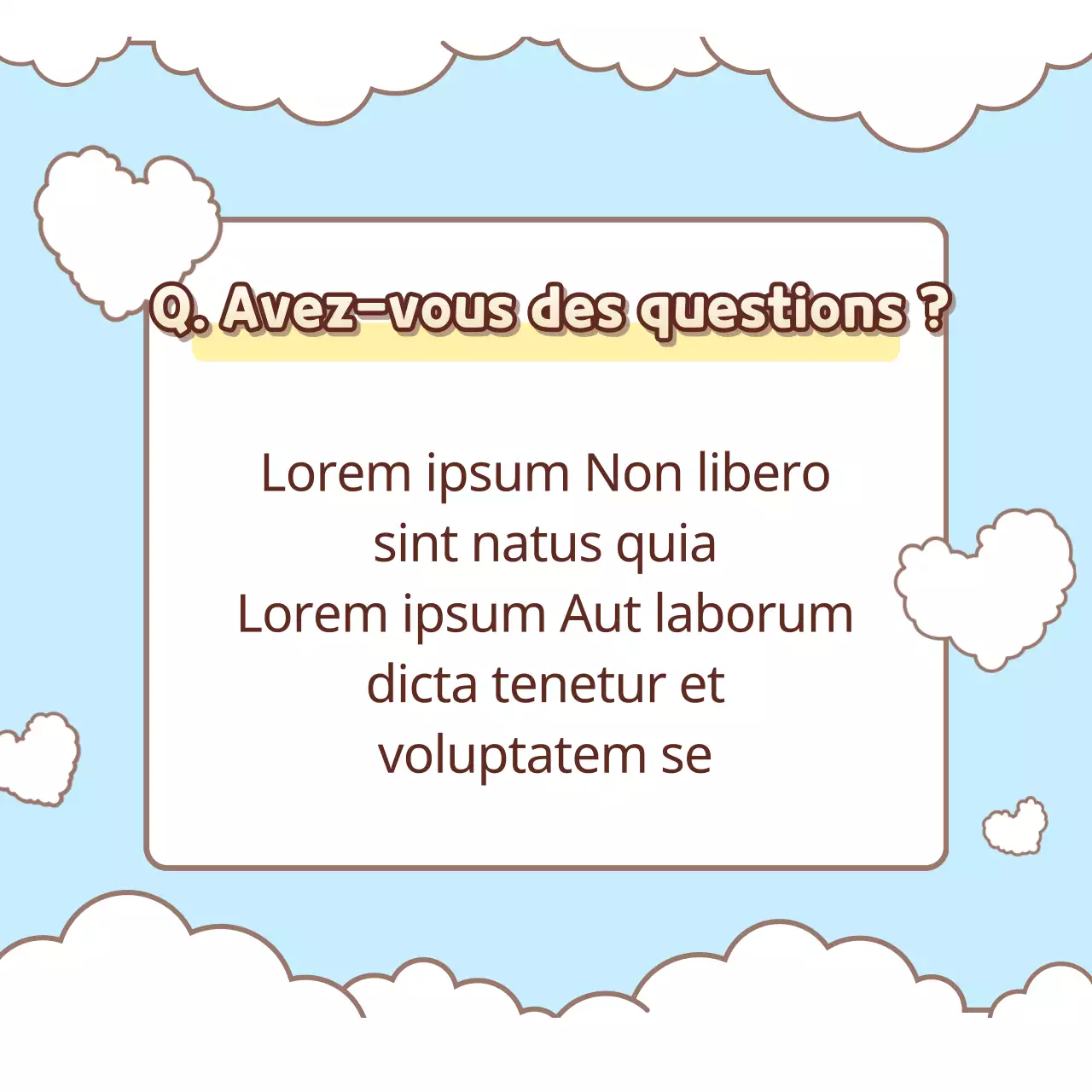 Projet de premier contact avec un concept de messager pastel