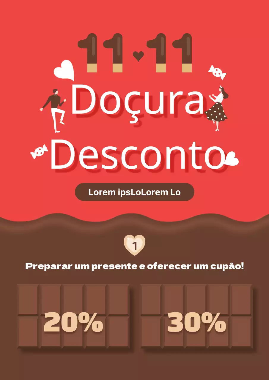 Promover eventos do Dia dos Namorados em vermelho
