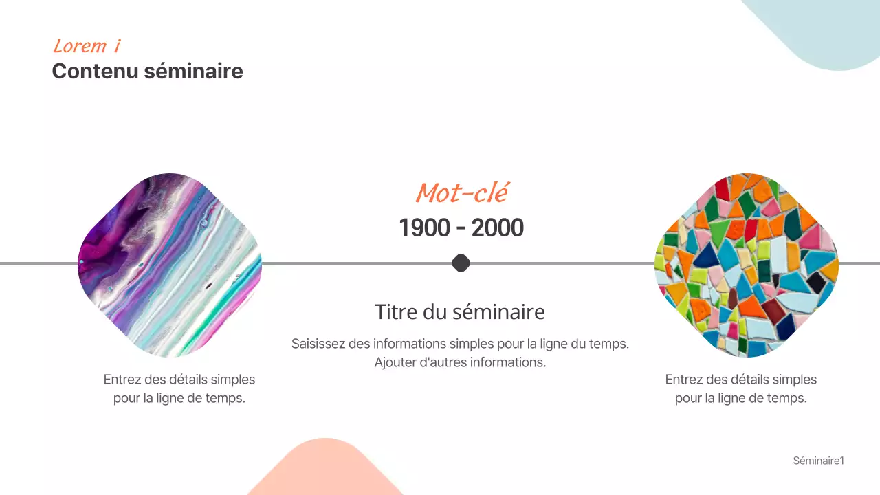 Présentations pour les séminaires