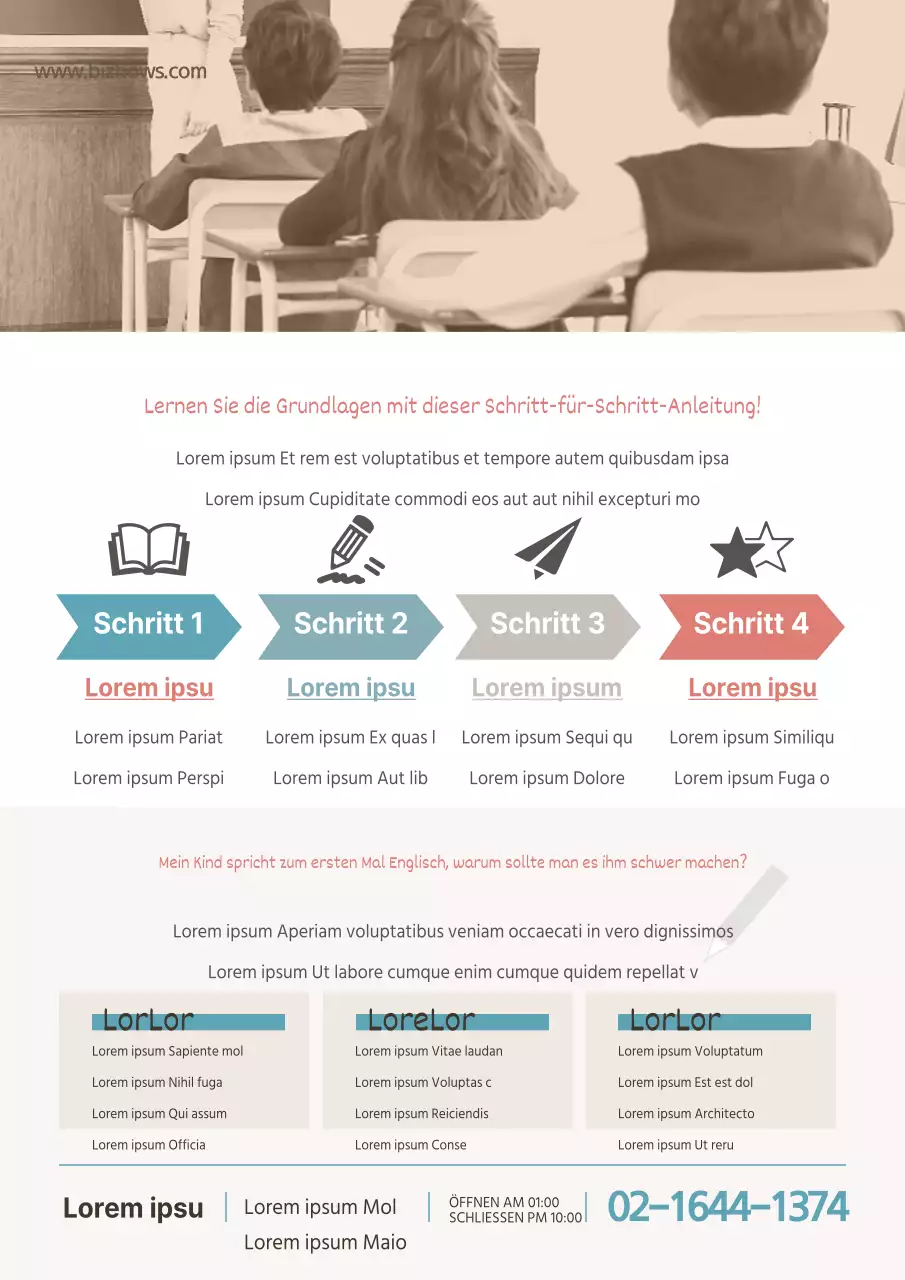 Schritt für Schritt lernen