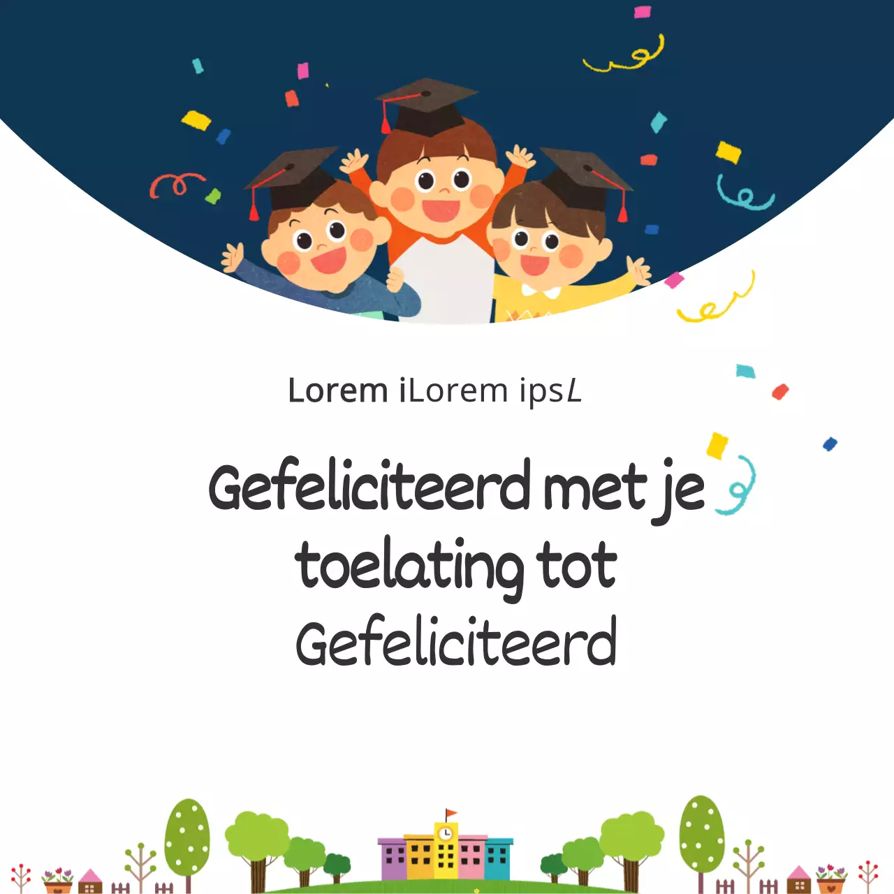 Een leuke terug-naar-school viering in marine